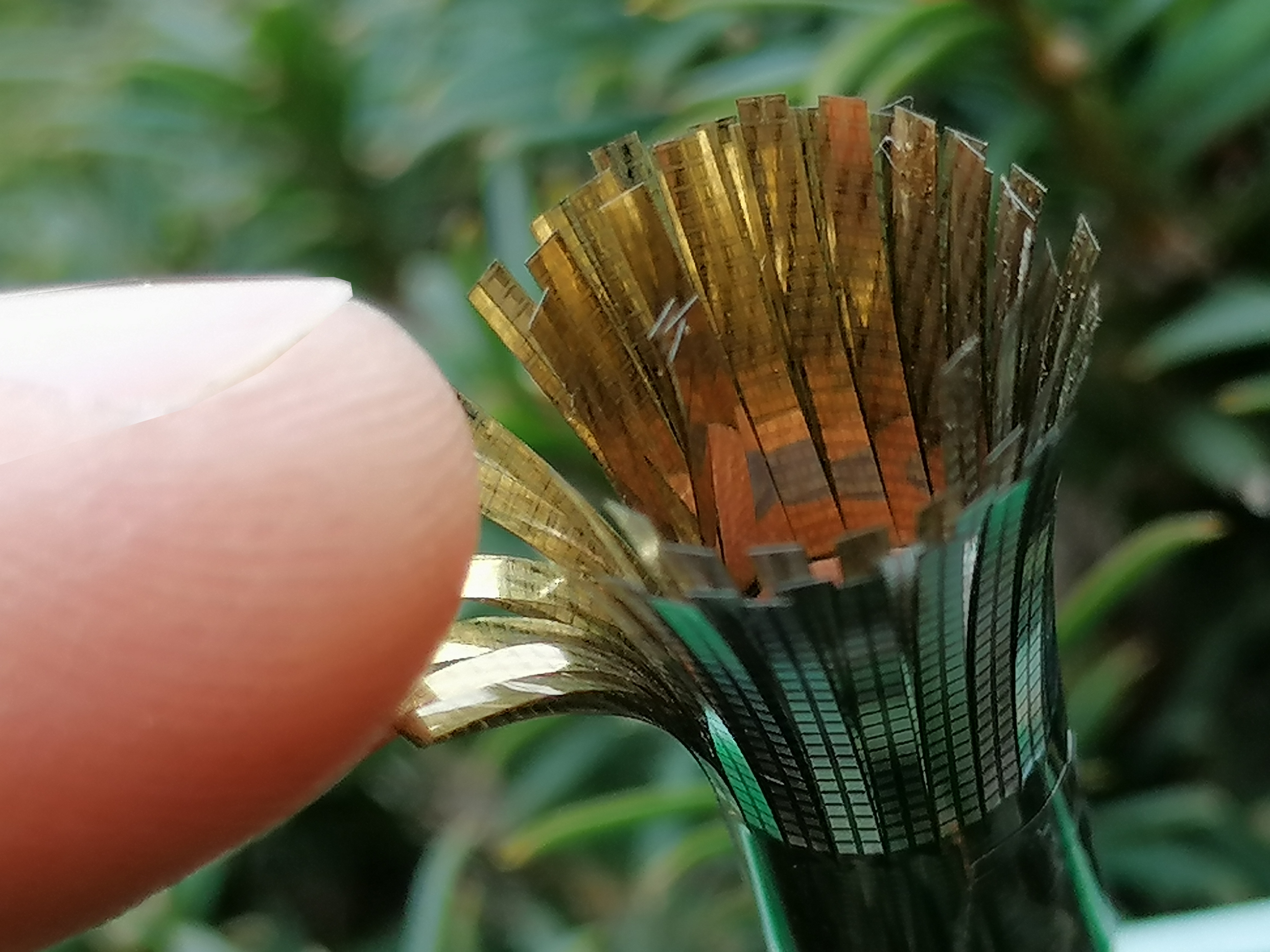 Flexible electronic tactile sensor concept